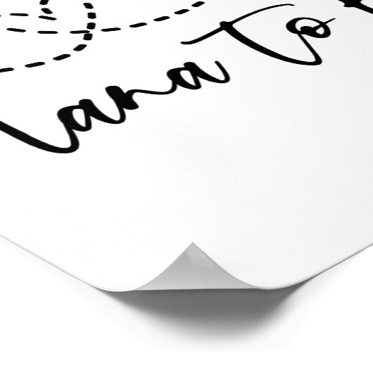 Funny Bee Lover Nana To Be Poster (Ecke)