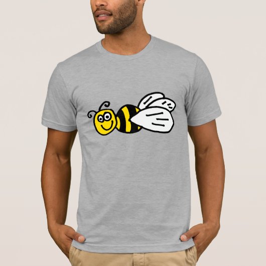Funny Bee oder Hornet Cartoon T-Shirt (Vorderseite)