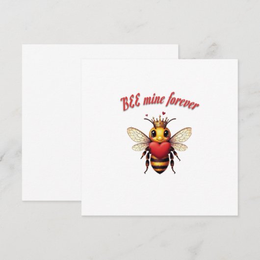 Funny Bee Pun Valentine Einladung (Vorne/Hinten)