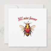 Funny Bee Pun Valentine Einladung (Vorderseite)