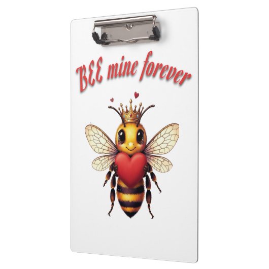 Funny Bee Pun Valentine Klemmbrett (Links)