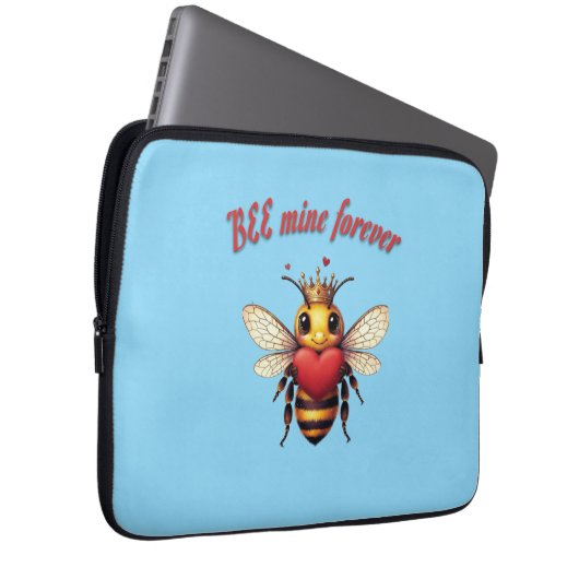 Funny Bee Pun Valentine  Laptopschutzhülle (Vorne Rechts)