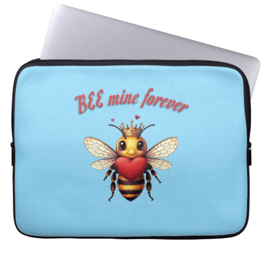 Funny Bee Pun Valentine  Laptopschutzhülle (Vorderseite)