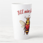 Funny Bee Pun Valentine  Milchtasse (Vorderseite)