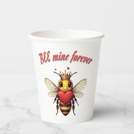 Funny Bee Pun Valentine  Pappbecher