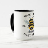 Funny Bee Sprichwort Tasse (Vorderseite Links)