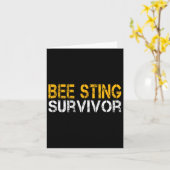 Funny Bee Sting Survivor Kids Bee Keeper wird gut Karte (Gelbe Blume)