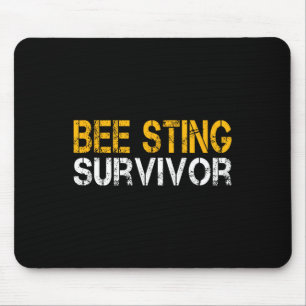 Funny Bee Sting Survivor Kids Bee Keeper wird gut Mousepad