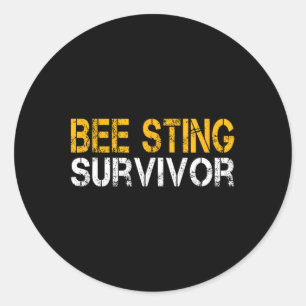 Funny Bee Sting Survivor Kids Bee Keeper wird gut Runder Aufkleber