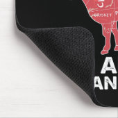 Funny Beef Cuts Chart I Grillen Butcher Mousepad (Ecke)
