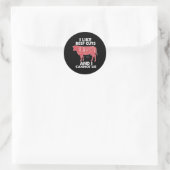 Funny Beef Cuts Chart I Grillen Butcher Runder Aufkleber (Tasche)