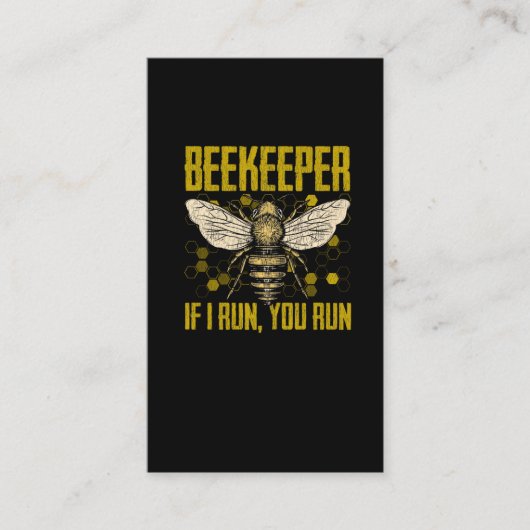 Funny Beekeeper-Angebot für Bienenlover Visitenkarte (Vorderseite)