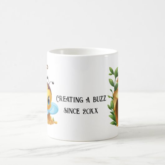 Funny Beekeeper Honeybee erstellen Buzz seit Zitat Kaffeetasse (Mittel)