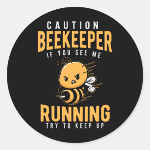 Funny Beekeeper Joke Bee Spaß Runder Aufkleber