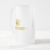Funny Beekeeper Mattglas Bierglas (Vorderseite Links)