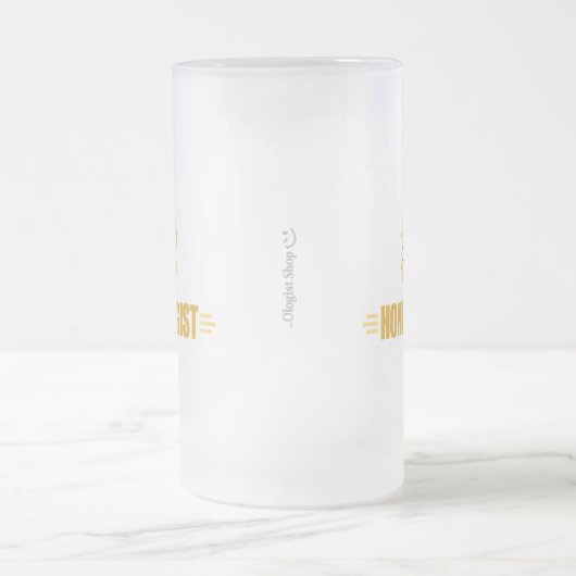 Funny Beekeeper Mattglas Bierglas (Mittel)