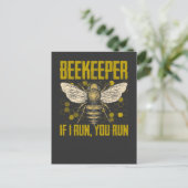 Funny Beekeeper Zitat für Bienen Lover Postkarte (Stehend Vorderseite)