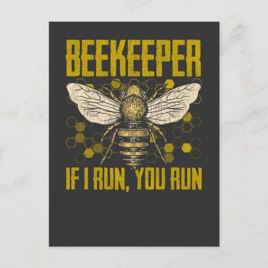Funny Beekeeper Zitat für Bienen Lover Postkarte (Vorderseite)
