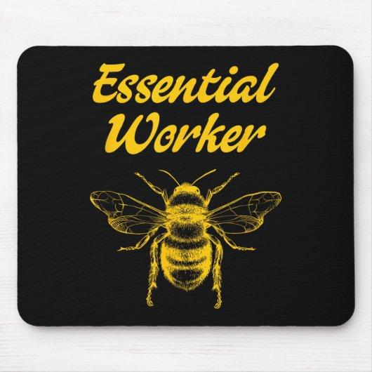 Funny Beekeeping Beekeeper Honey Bees Environmenta Mousepad (Vorne)
