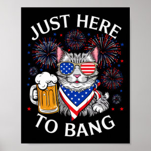 Funny Beer 4. Juli Cat Lover direkt hier zum Bang Poster