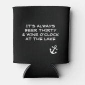 Funny Beer and Wine am See Dosenkühler (Vorderseite)