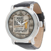 Funny Beer Armbanduhr (Schrägansicht)