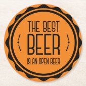 Funny Beer, Bar, Party Untersetzer (Vorderseite)