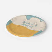 Funny Beer Birthday Paper Tellers - Brew Bash Part Pappteller (Schrägansicht)