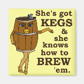 Funny Beer Brewer Magnet (Vorne)