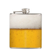 Funny Beer Bubbles Flachmann (Vorderseite)