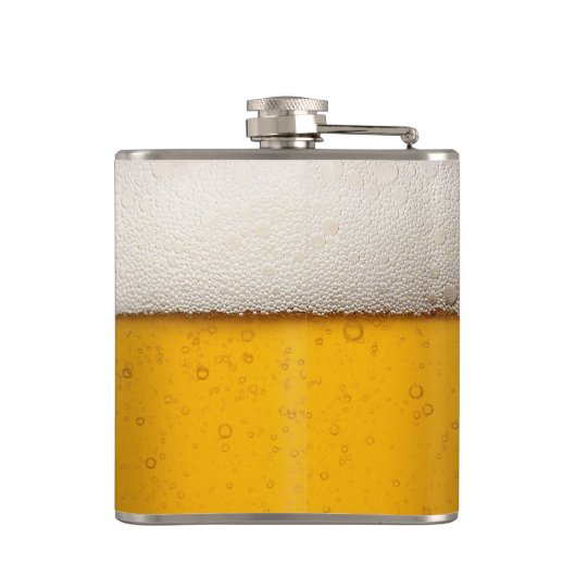 Funny Beer Bubbles Flachmann (Rückseite)