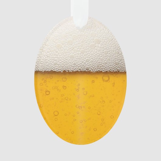 Funny Beer Bubbles Ornament (Vorderseite)