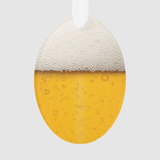 Funny Beer Bubbles Ornament (Rückseite)