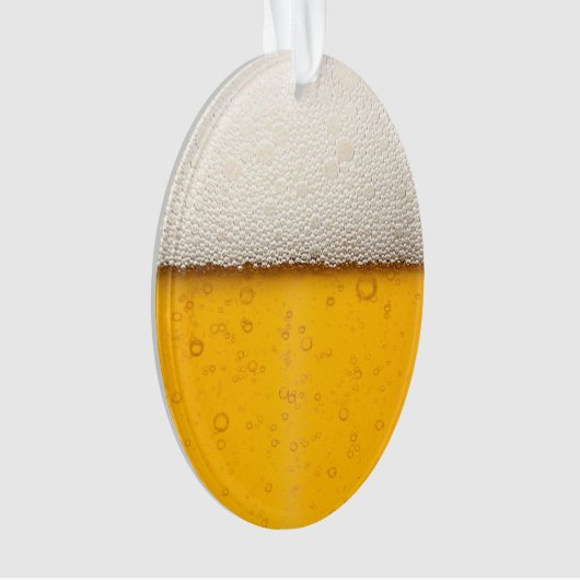 Funny Beer Bubbles Ornament (Vorderseite)