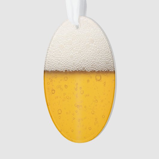 Funny Beer Bubbles Ornament (Vorderseite)