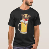 Funny Beer Dog Eigentümer Mops Beer Pitcher Drink T-Shirt (Vorderseite)
