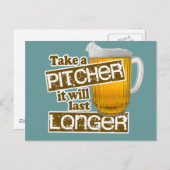 Funny Beer Drink Parody Postkarte (Vorne/Hinten)
