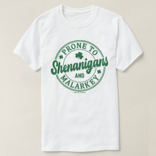 Funny Beer Drink Shirt - anfällig für Shenanigans