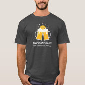 Funny Beer Drink Typ mit einem Pickleball-Problem T-Shirt (Vorderseite)
