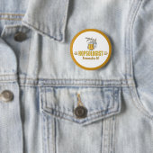 Funny Beer Drinker Brauing Bar Hopsologist Button (Beispiel)