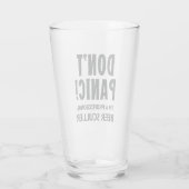 Funny Beer Drinker Glas (Rückseite)
