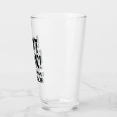Funny Beer Drinker Glas (Links)
