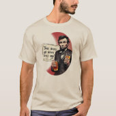 Funny Beer Drinks Abe Lincoln Präsident Party T-Shirt (Vorderseite)