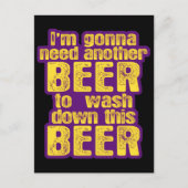 Funny Beer Drinks Postkarte (Vorderseite)