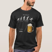 Funny Beer Evolution Workweek Drinking Humor  T-Shirt (Vorderseite)