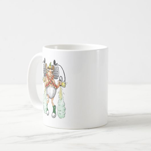 Funny Beer Fairy Tasse Gift (Vorderseite Links)