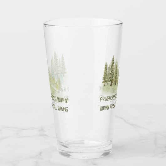 Funny Beer Glass for Men Glas (Links)