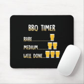 Funny Beer Grilling Grillen Timer Mousepad (Mit Mouse)