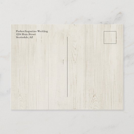 Funny Beer Hochzeit verschoben Ankündigung Postkar (Rückseite)