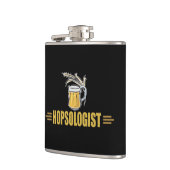 Funny Beer Hopsologin Flachmann (Links)